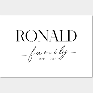 Ronald Family EST. 2020, Surname, Ronald Posters and Art